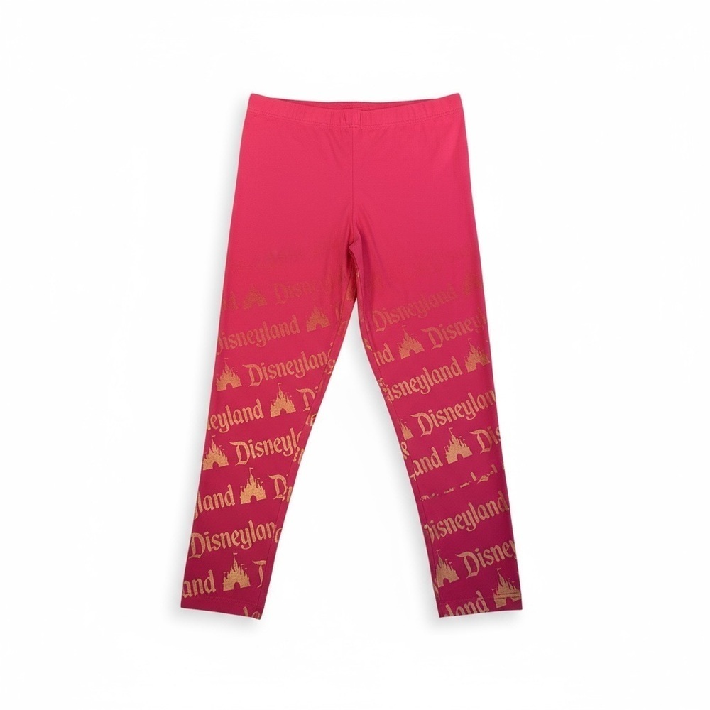 Disney Parks Disneyland Leggings women’s size XLarge Pink and Gold